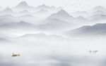 新中式客厅意境山水 TIF分层