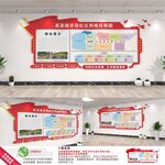 社区网格分布图文化墙