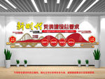 新时代党的建设总要求文化墙