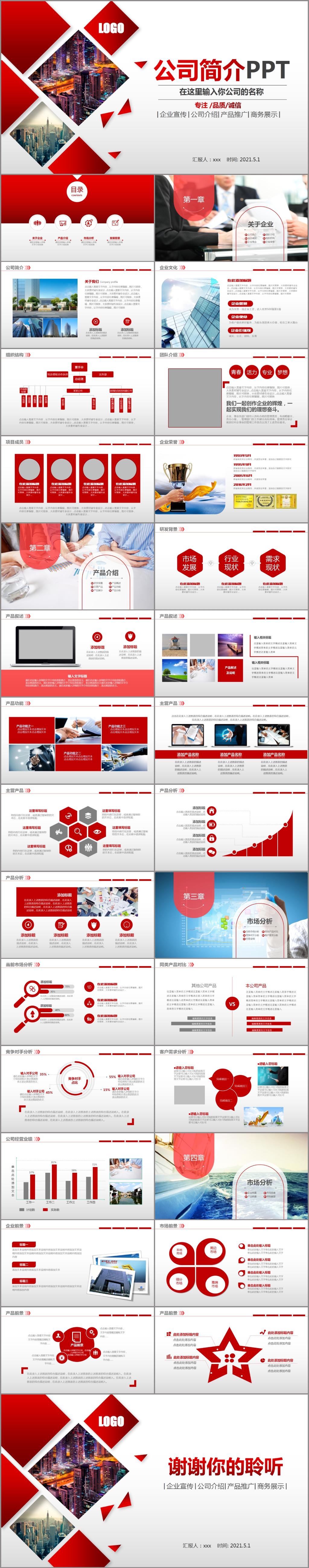 企业简介公司简介PPT模板
