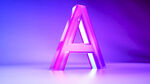 3D渲染字母A