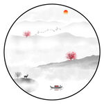 水墨山水画