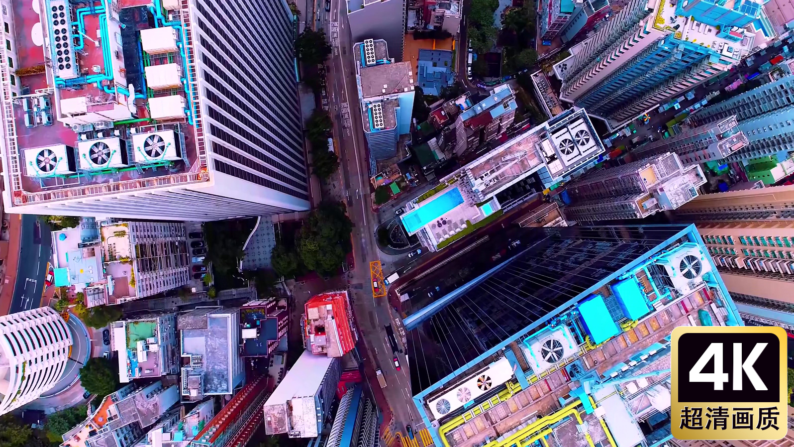 航拍城市建筑群