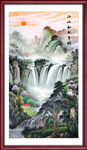 竖幅风景画