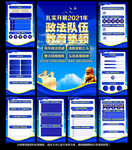 第二批全国政法队伍教育整顿展板