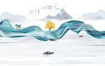 爆款 新山水背景 tif分层画