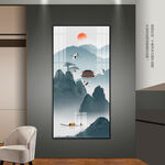 禅意山水画客厅玄关装饰画床头画