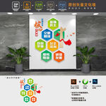 竖版社会主义价值观文化墙