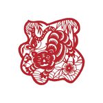 虎年福字剪纸