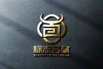 牛百中国风logo标志