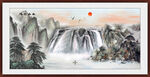 江山如画山水画
