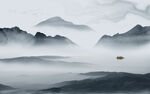 新中式高端山水画 TIF分层图