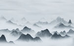 高档 高端山水画 TIF分层图