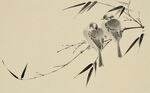 古典花鸟鱼虫竹子中式装饰画