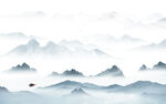 中式现代新山水画 tif分层