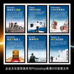 企业文化励志标语挂图海报展板