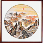 山水画长城