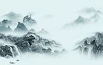 新款山水客厅画 TIF文件图