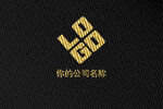 镀金效果LOGO模板