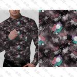 大牌 男装  数码印花 