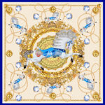 马儿丝巾花型设计