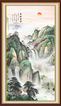 竖幅国画