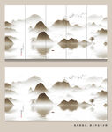 抽象水墨山水