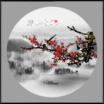 水墨山水画