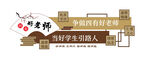 学校文化墙 四有老师