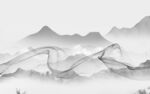 新品最新灰色山水 文件分层 