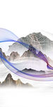 人气玄关背景 tif山水分层