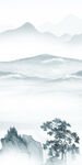 大气 玄关山水 TIF分层画 
