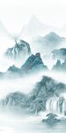 新中式玄关山水新画 tif分层