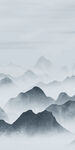 最新山水背景玄关 TIF分层