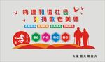 尊老爱老老年文化墙