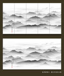 意境山水画背景