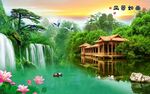 世外桃源电视背景墙