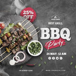 BBQ自助烧烤海报