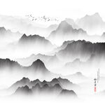 抽象山水
