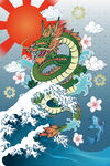 中国龙 国潮风装饰画