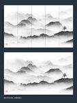 意境水墨山水画