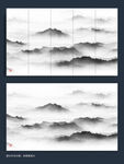 淡雅古风意境水墨画