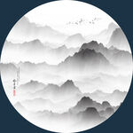 新中式水墨画