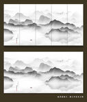水墨山水背景