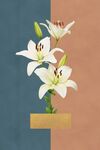 百合花装饰画