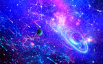 紫色星空