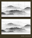 意境水墨山水画
