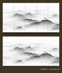 水墨山水画