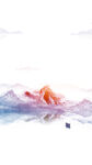 中国风山水画水墨画中式海报背景