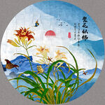 油画兰花
